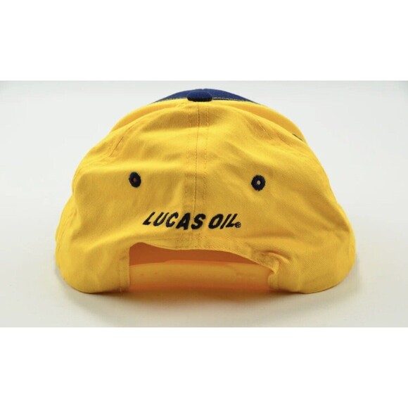 Main Gate Indiana Pacers Lucas Oil Blue & Gold Snapback Hat Cap - Picture 3 of 5